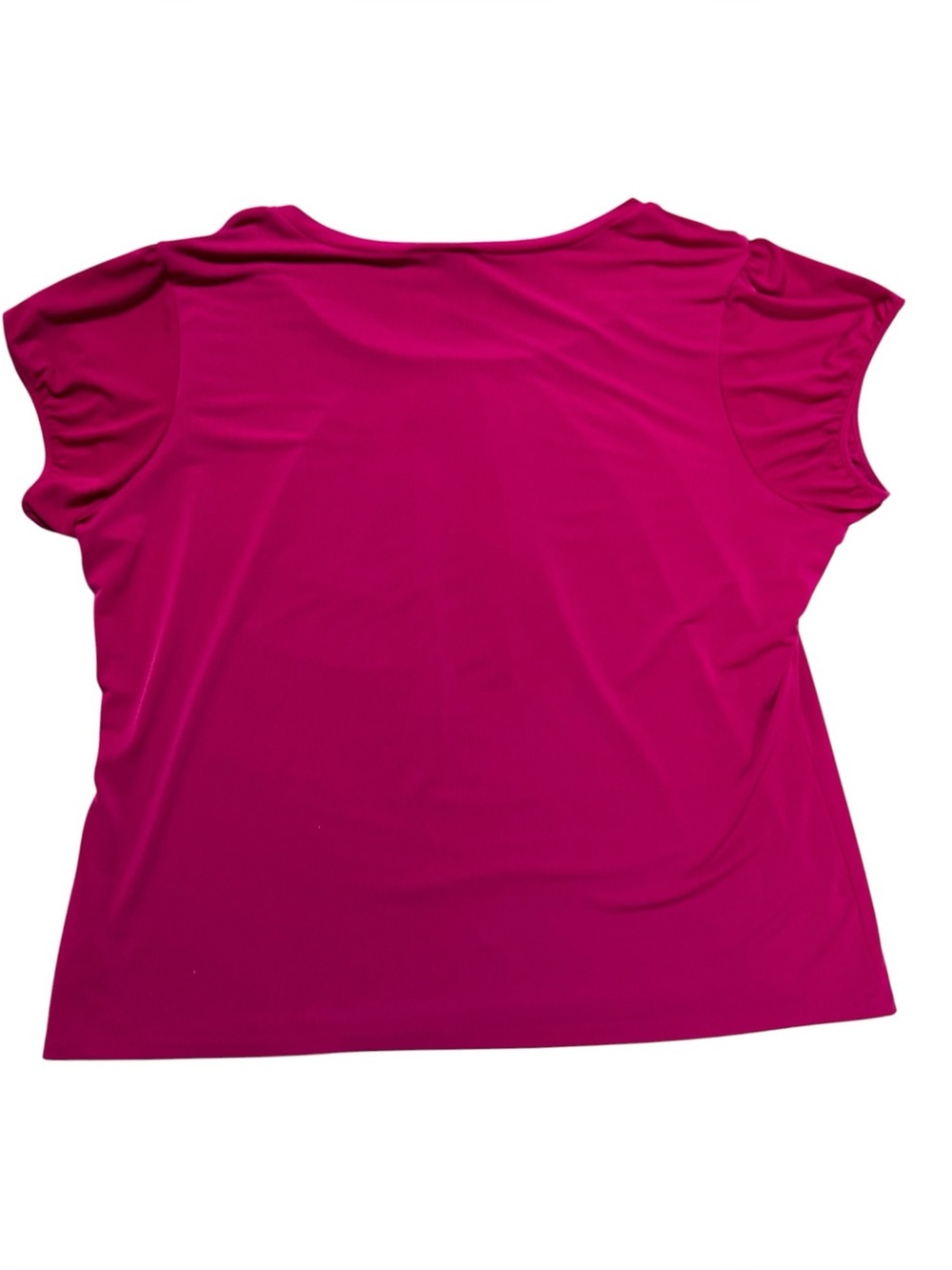Worthington Fuchsia Short Sleeve Scoop Neck Tee 3X - Picture 5 of 10